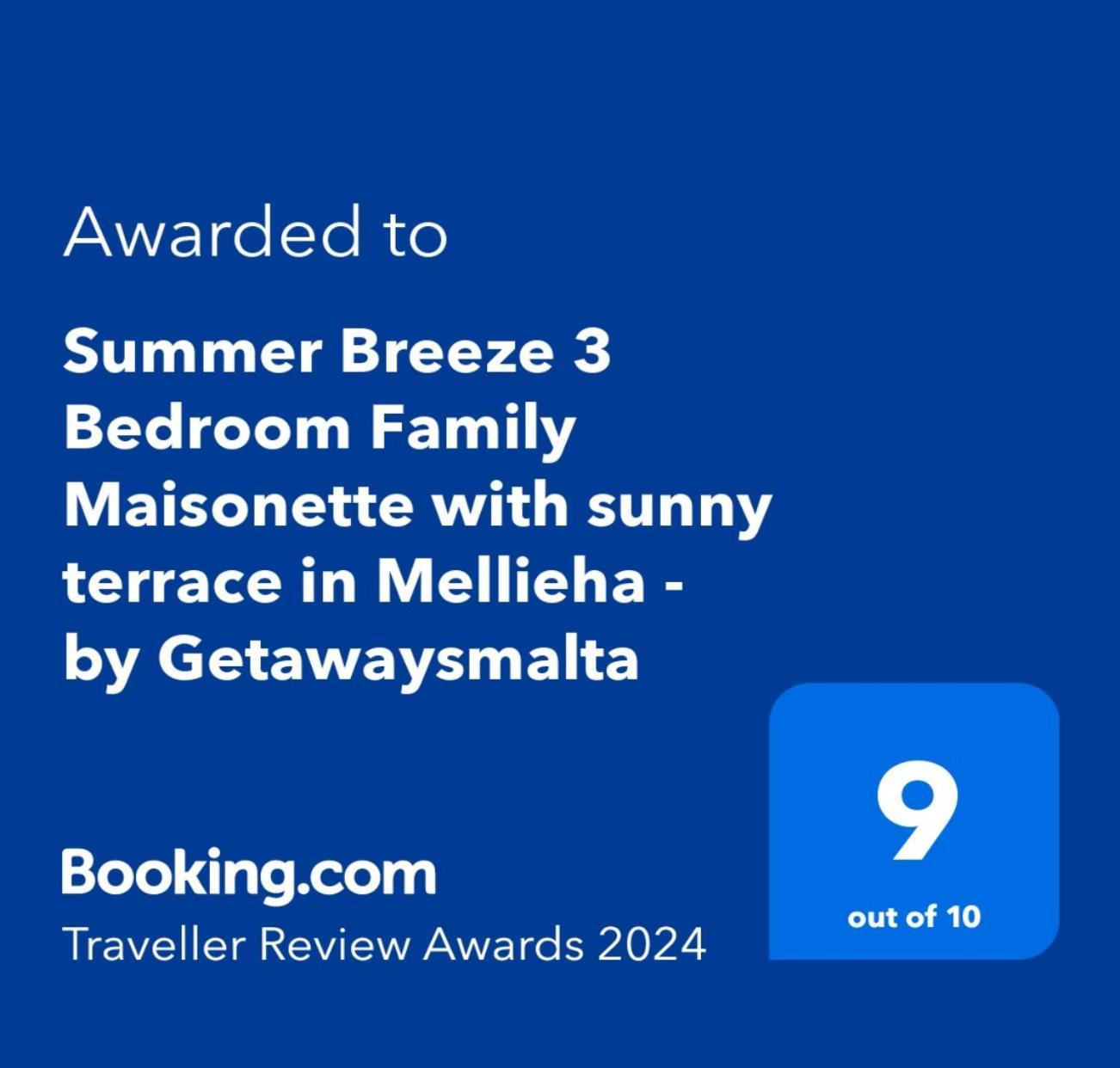 Summer Breeze 3 Bedroom Family Maisonette With Sunny Terrace In Mellieha - By Getawaysmalta Eksteriør billede